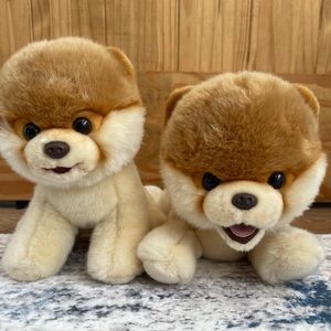 Gund Boo World’s Cutest Dog Plush Stuffed Animals Set of Two- Large and Small